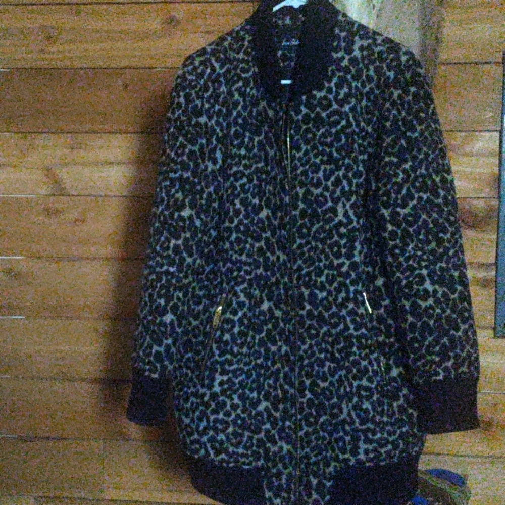 Brand New Sam Edelman Faux Leopard Print Coat